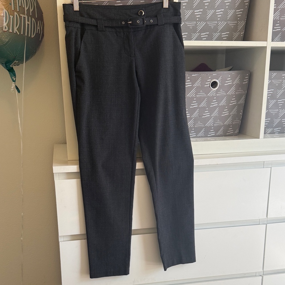 Gray/Blk Cigarette Pants